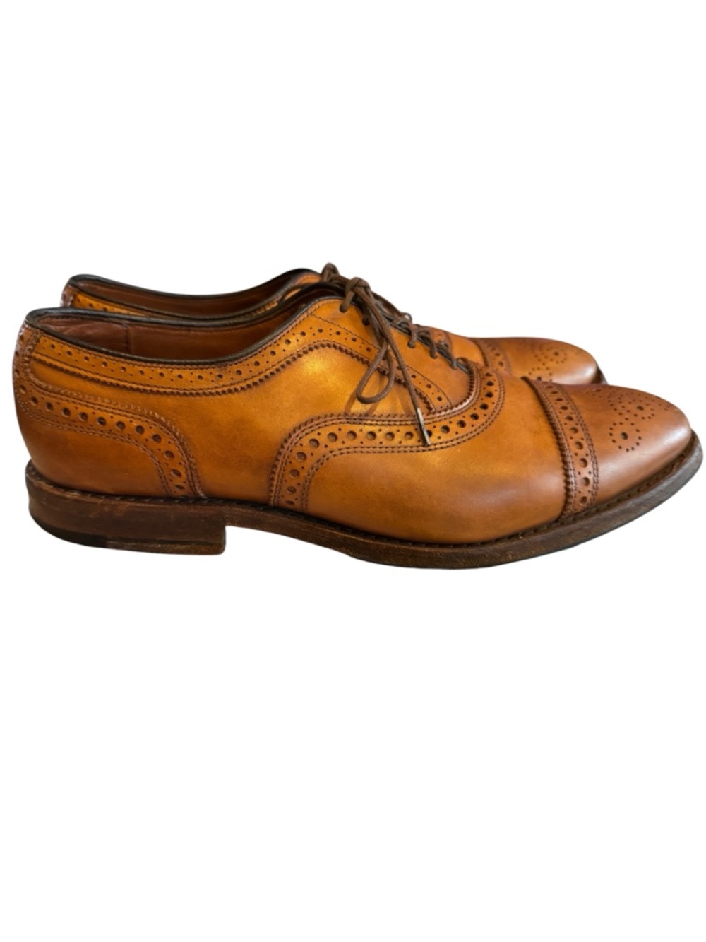 Brooks Brothers Tan Leather Brogue Oxfords - Picture 5 of 10